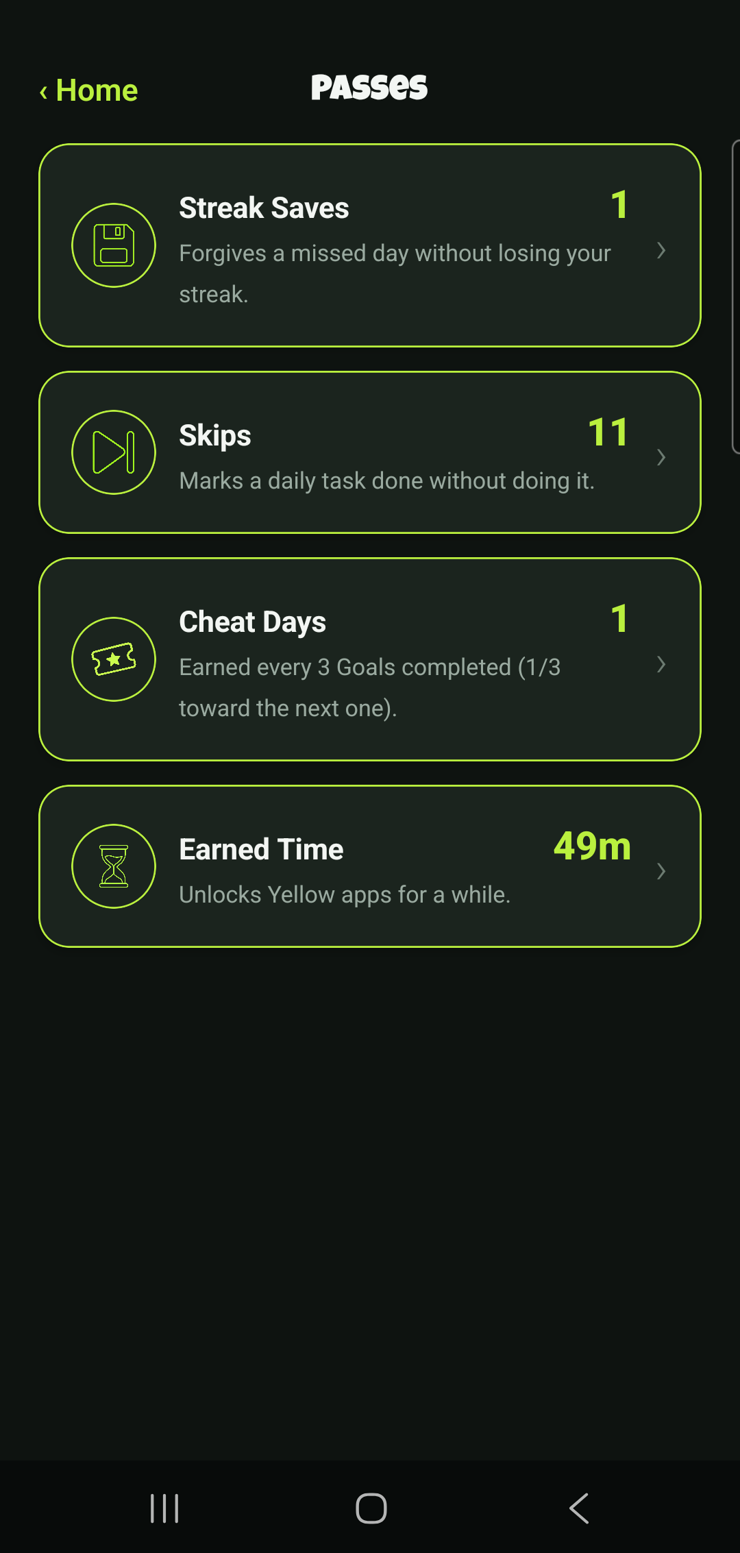 GoSignal passes screen